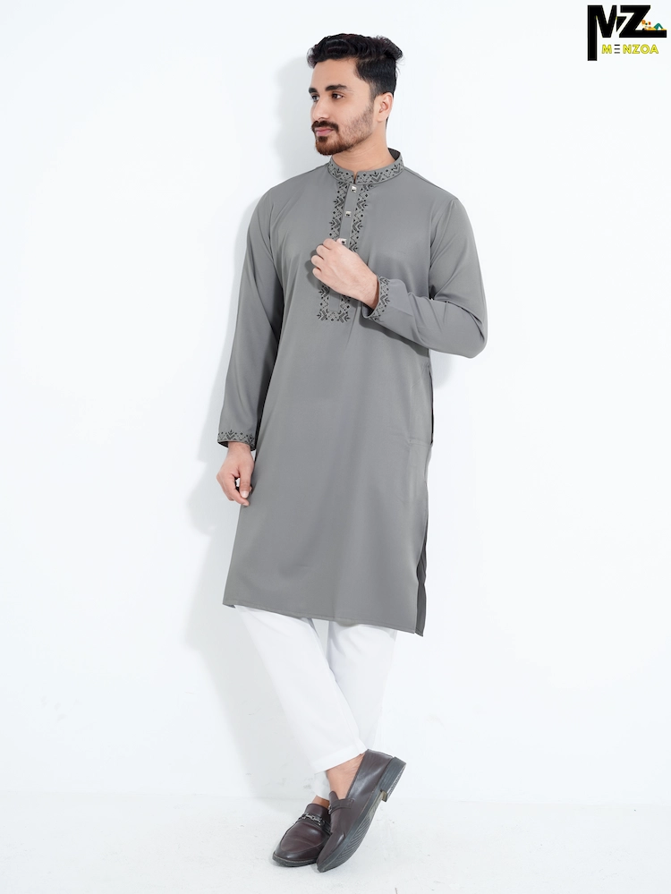Menzoa-Luxury-Grey-Chelli-Fabric-Premium-Embroidered-Panjabi