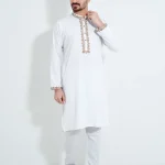 Menzoa-Pure-White-Chelli-Fabric-Elegant-Festive-Panjabi-for-Men