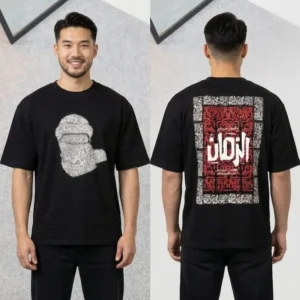 Premium Al-Zaman Edition Black Drop Shoulder T-Shirt
