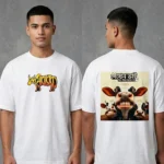 Menzoa Premium Dekhen Bhai Daat Thik Ache To funny cow teeth graphic white t-shirt for men.