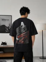 Daemon Targaryen black drop shoulder T-shirt for men by Menzoa