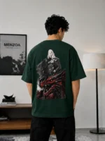 Forest green Daemon Targaryen drop shoulder T-shirt for men by Menzoa