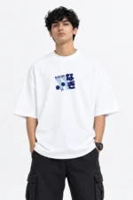 Premium white Blue Lock Nagi Seishiro oversized drop shoulder T-shirt with back print